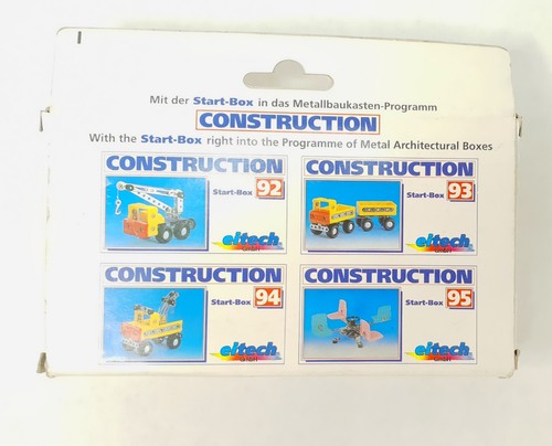 Eitech Construction Start-Box 91 Rennwagen Metall Set Vintage 80er Jahren - Bild 2 von 4