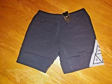 NWT HUF Triple Triangle Black Hybrid Logo Shorts Size M