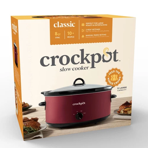 Crock-Pot® Manueller 8 Quart Schongarer, Rhabarber - Bild 3 von 8
