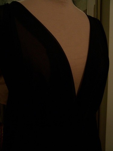 3yds DIAPHANOUS SEXY PURE SILK BLACK CHIFFON FABRIC FOR FLOWING BLOUSES DRESSES - Picture 5 of 8