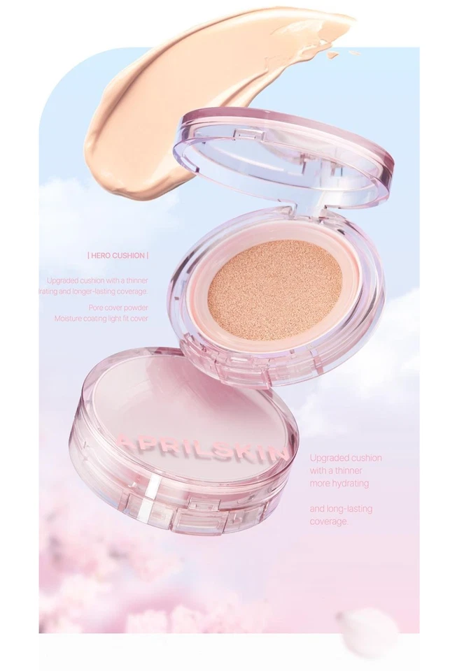 Cojín APRILSKIN Hero Edición Rosa SPF50+/PA++++ 12g + Recarga 12g K-Beauty Foto 3 de 4