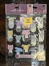 Baby Elephant Scrapbooking Stickers Cute Memories 2 pack bundle