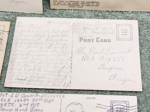 Military Comic 1944 WWII Vintage Postcards Set of 8