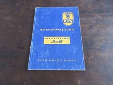 DKW The Big 3=6 1957 Limouisne All-Sight Coupe Universal Operating Instructions