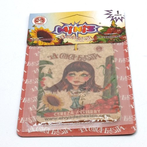 La Chica Fresita MINIS Single Car Air Freshener Essence Cherry (3-5 Pack) - 第 9/17 張圖片