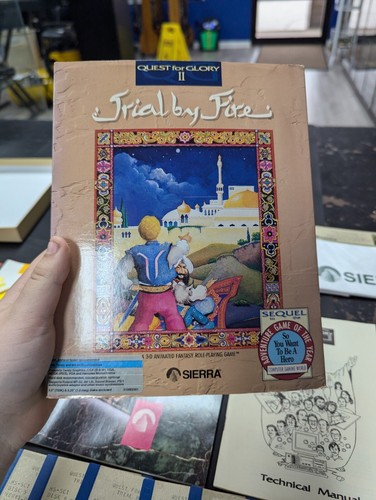 Quest For Glory II Trial By Fire Sierra 3.5 5.25 Floppy Big Box MS-DOS CON MAPAS - Imagen 11 de 22