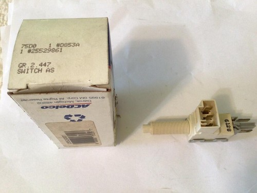 AC Delco # D853A Brake Light Switch ( For many 1986-1993 GM w/o cruise control)