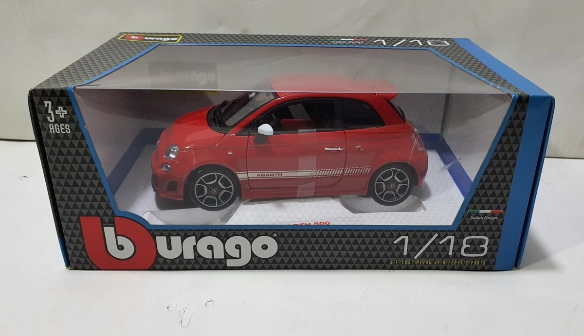 BBurago Burago 1:18 Red Fiat Abarth 500 Limited Edition Original Box 2015