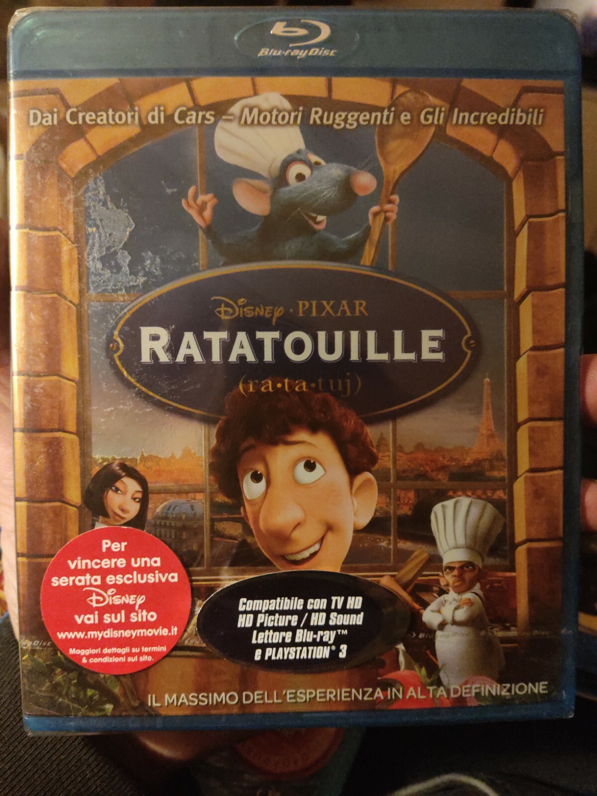 RATATOUILLE - DISNEY PIXAR - ologramma -  BLU-RAY nuovo sigillato [dv23]