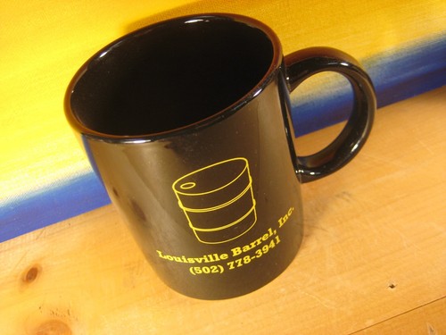 Louisville Barrel Inc Oil Drum Artwork Promotional Coffee Mug - Picture 2 of 3