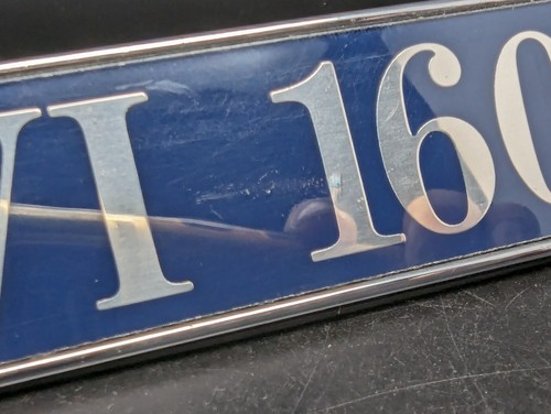 LANCIA TREVI 1600 LOGO ORIGINALE SIGLA EMBLEMA FREGIO STEMMA SCRITTA BADGE TARGA - Foto 3 di 3