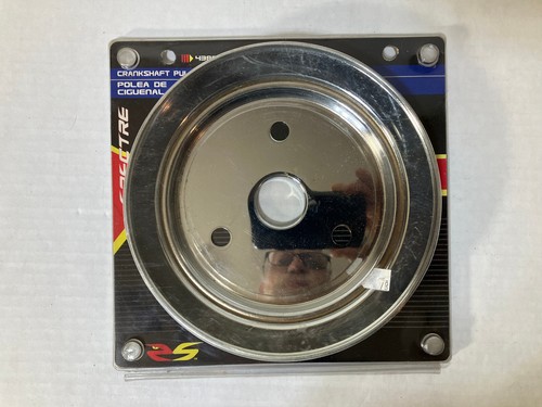 Spectre Crankshaft Pulley Chrome Plated Single Groove '55-68 SB Chevy 4388