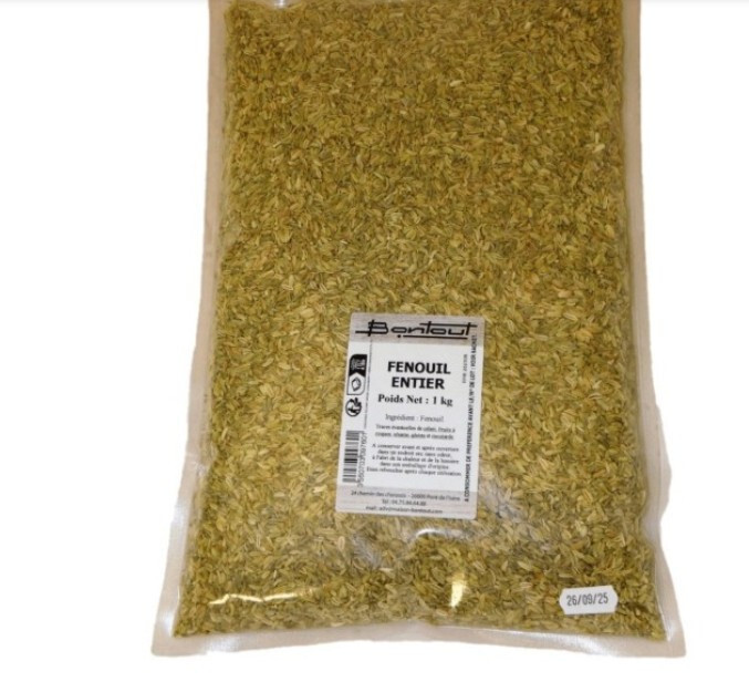 Graines de fenouil et anis vert 1 kg pour cuisine et jardinage
