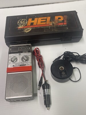 GE Help Full Power 40 Channel 2 Way Emergency CB Radio 3-5908A NO ...