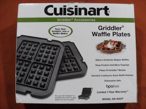 Cuisinart GR-WAFP Griddler Waffle Plates - bpa free - nonstick - dishwasher safe - Picture 3 of 7