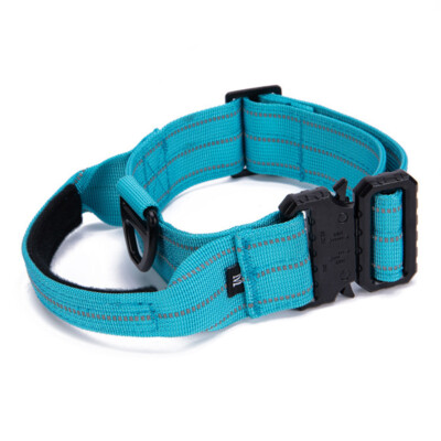 BUYTER Reflektierendes Nylon-Hundehalsband, Militär, Verstellbar, Langlebig, Für Große Deutsche