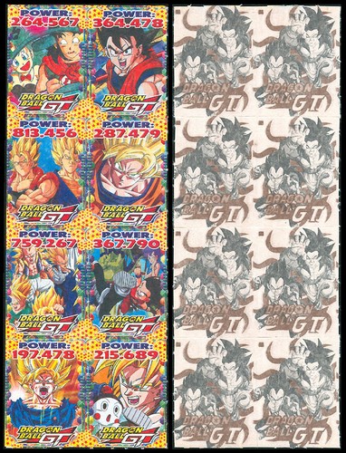 8 ANIME MANGA DRAGON BALL GT Philippine TEKS / Trading Cards 2