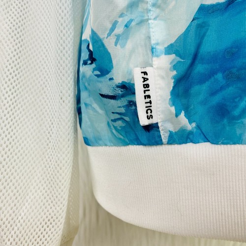 Fabletics NWT Womens Jacket 2X Atlanta Full Zip Blue Floral Lightweight Colorful - Picture 8 of 12