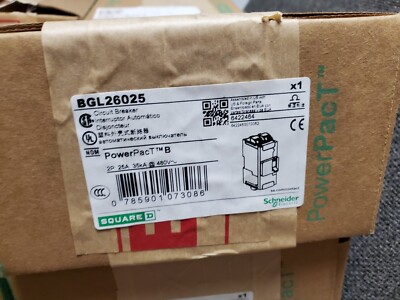SCHNEIDER BGL26025 PowerPact B 25a 2 Pole 35ka 480v Circuit Breaker Square D