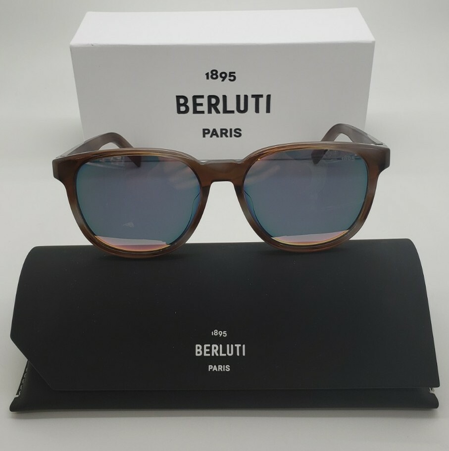 BERLUTI BL40031U 50G UNISEX SUNGLASSES 55-17-145 NEW W. CASE BERLUTI BL40031U 50G UNISEX SUNGLASSES 55-17-145 NEW W. CASE