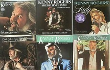 Lot of 6 Kenny Rogers 7" 45 RPM Picture Sleeves Only Lady She Believes In Me
