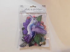 The paper studio Birds & Flowers Die cut stickers 8 Designs