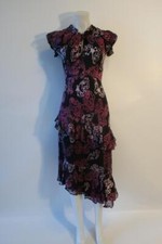 Womens Whistles Black, Purple Ruffle Maxi Dress 4