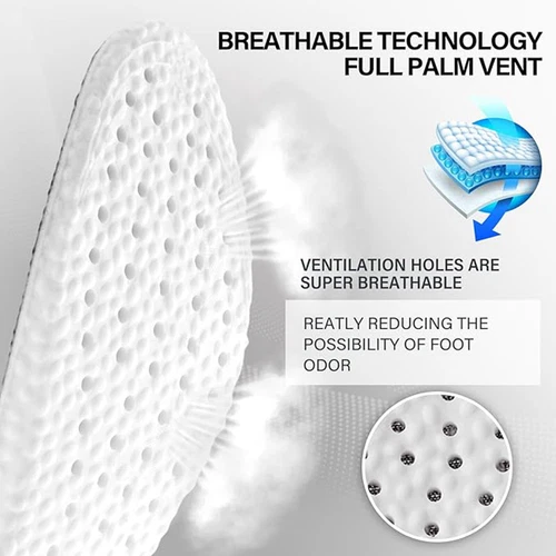 Memory Foam Insoles Elastic Shock Absorbing Shoe Insoles Sports Orthotic Inserts - Picture 7 of 18