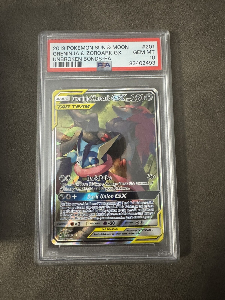 ポケモンカードゲーム Greninja & Zoroark-GX SR psa10 2019 Greninja & Zoroark GX PSA 10 SA - カルドバ