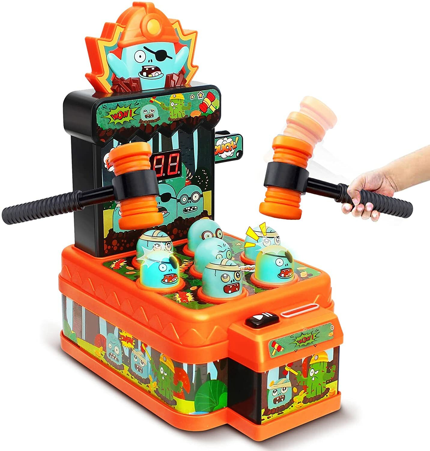 Whack A Zombie Game Hammering Pounding Toy Sound Lights&nbsp;Toddlers Kids&nbsp;Xmas Gift