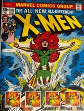 GREAT BRITAIN 2023 X-MEN #101 JEAN GREY COLLECTOR SHEET 8"X10" #'D 18959-3
