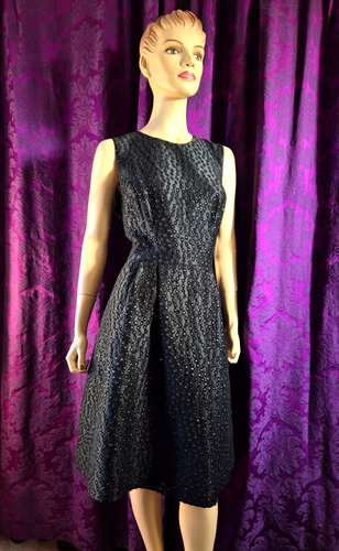 Jason Wu Resort Collection 2013 Little Black & Silver Fit & Flare Dress Sz US10 - Picture 5 of 9