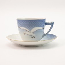 TAZZA CAFFE' PORCELLANA ORO ZECCHINO GABBIANI ROYAL COPENHAGEN BING&GRONDAHL 102