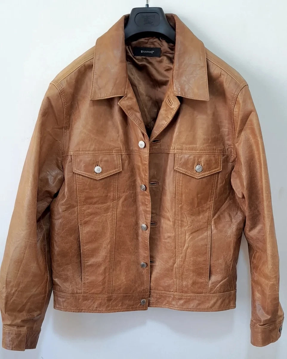 Milestone leather deals men's jackets