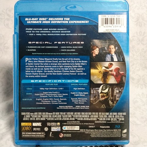 Spider-Man 3 | Blu-ray, 2007 film SWB Combined Shipping - Picture 2 of 2