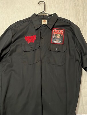 Power Trip Dickies Work Shirt, Riley Gale