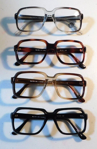Vintage 4 Pc. Lot ELITE Ira Men's Asst Colors 52/20 Eyeglass Frame NOS #C5