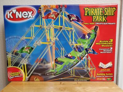NEW 2005 K'NEX PIRATE SHIP PARK 462 Pieces Building System 15139 Builds 3 Models