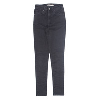 LEVI'S 721 High Rise Womens Jeans Black Slim Skinny W25 L30