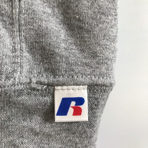 Vintage Russell Athletic Hoodie Sweatshirt Mens Small Heather Grey Zip Up Blank - Picture 5 of 9