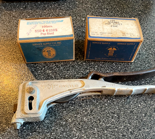 Vintage Pop Riveter Tool - United Shoe Machinery Shelton, Cobbler Tool ...