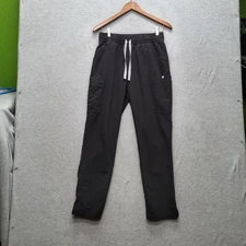 FIGS Women Scrub Pants S Black Yola Skinny Jogger Logo 28" Inseam