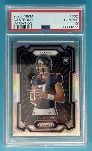 C.J. Stroud (RC) 2023 Panini Prizm Rookie Variation Silver Prizm #302 PSA 10