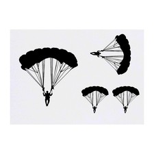 4 x 'Paratrooper' Temporary Tattoos / Transfers TO00015693 