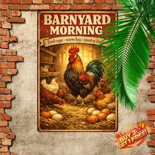 Farming Accessories Funny Chicken Coop Metal Tin Sign 8x12 Plaque