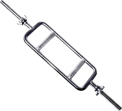 CAP Barbell Standard Threaded 34'' Triceps Bar | Multiple 34-Inch, Chrome 
