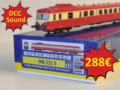 REE MODELS MB-231S DCC Sound X2900 X2800 TOULOUSE SNCF Ep.IV HO #70