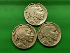 1937 PDS Buffalo Nickel Set. Actual Coins. 79m 17m 5m Minted.