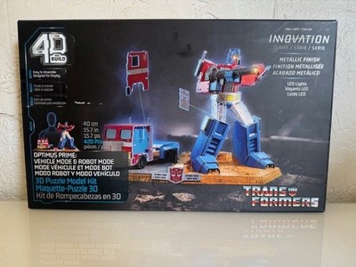 4D Build Transformers Optimus Prime & Truck 3D Model Kit Puzzle
