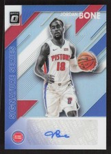 2019 DONRUSS OPTIC JORDAN BONE SS-JBN SIGNATURE SERIES HOLO AUTOGRAPH RC PISTONS